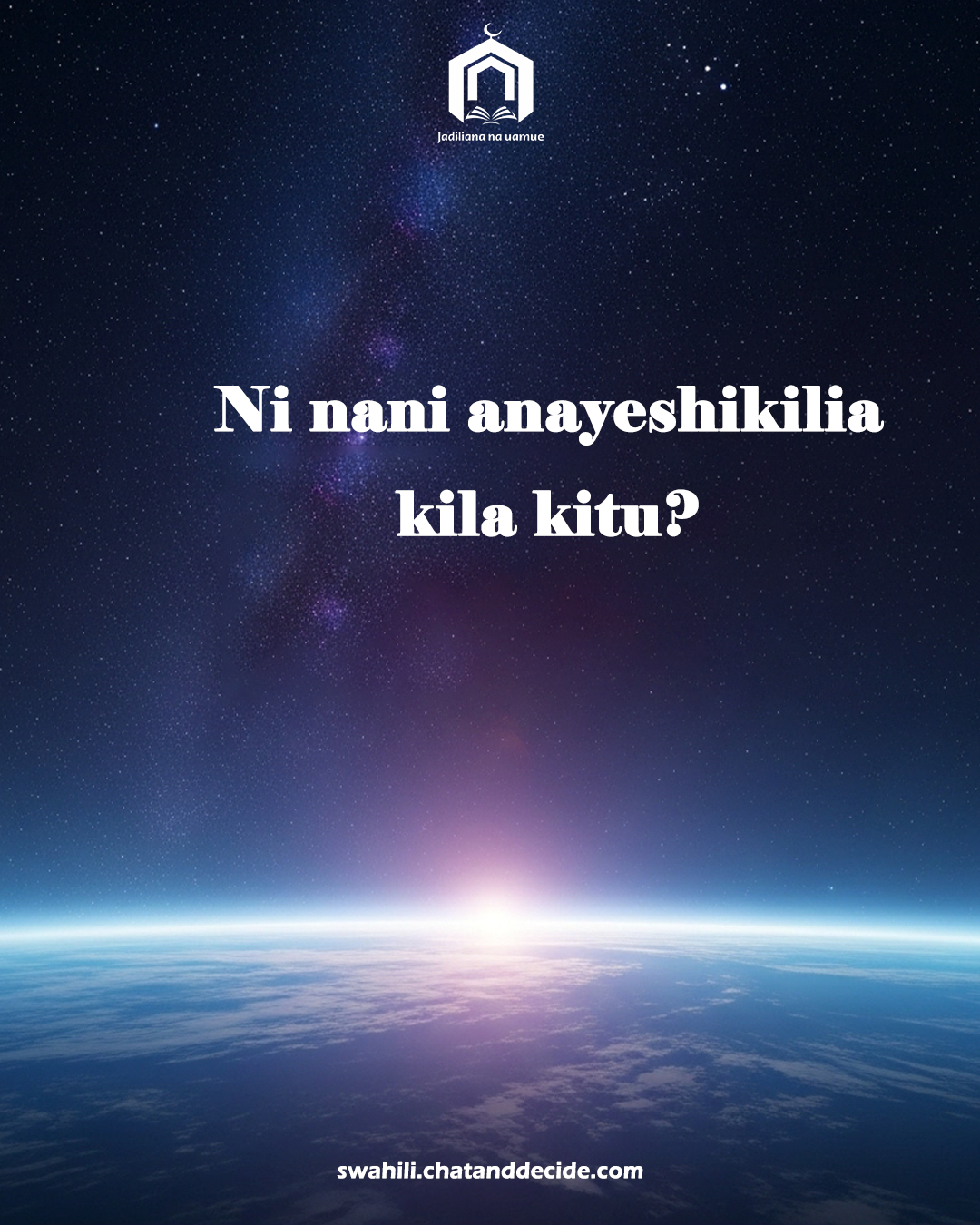 Ni nani anayeshikilia kila kitu?