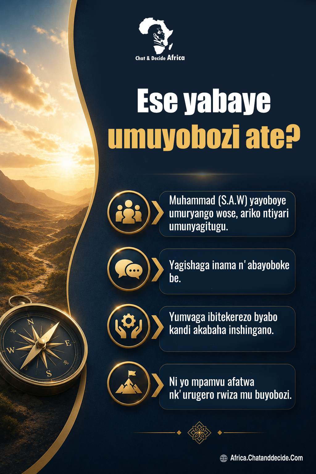 Ese yabaye umuyobozi ate?