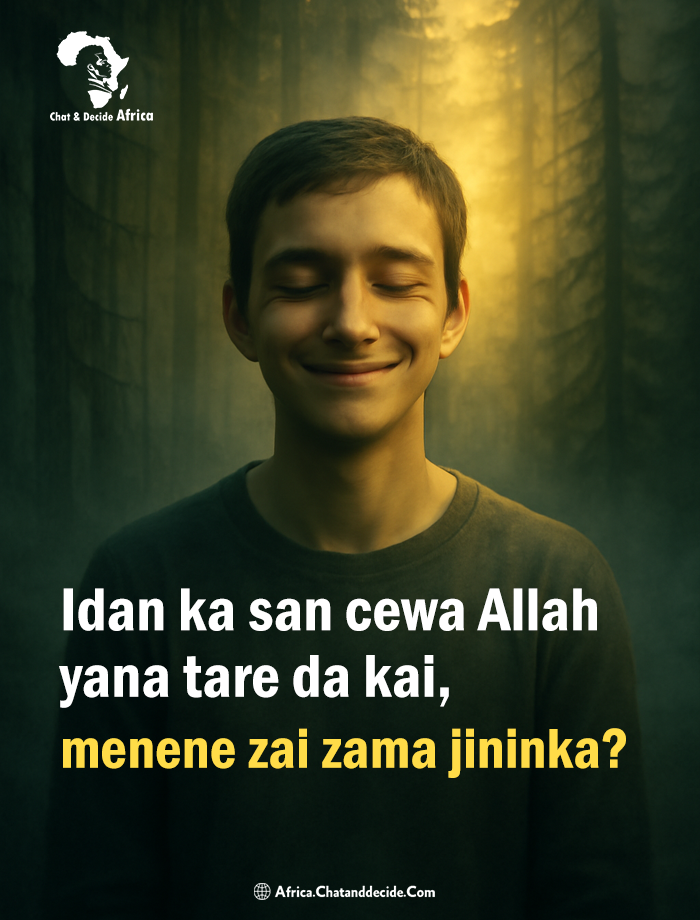 Idan ka san cewa Allah yana tare da kai, menene zai zama jininka?
