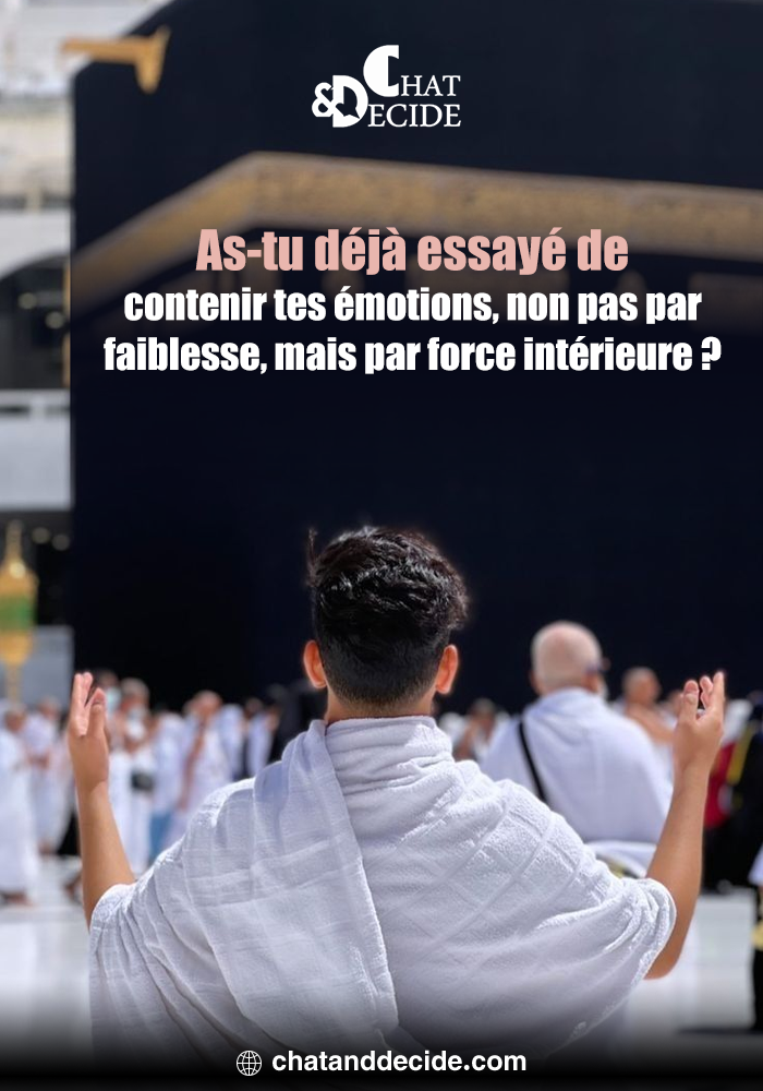 As-tu déjà essayé de contenir tes émotions, non pas par faiblesse, mais par force intérieure ?