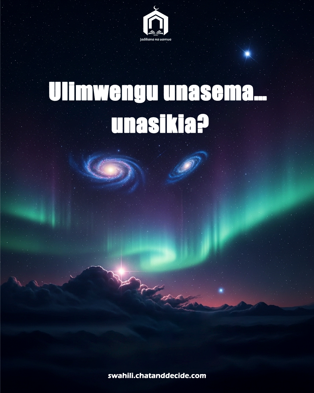 Ulimwengu unasema… unasikia?