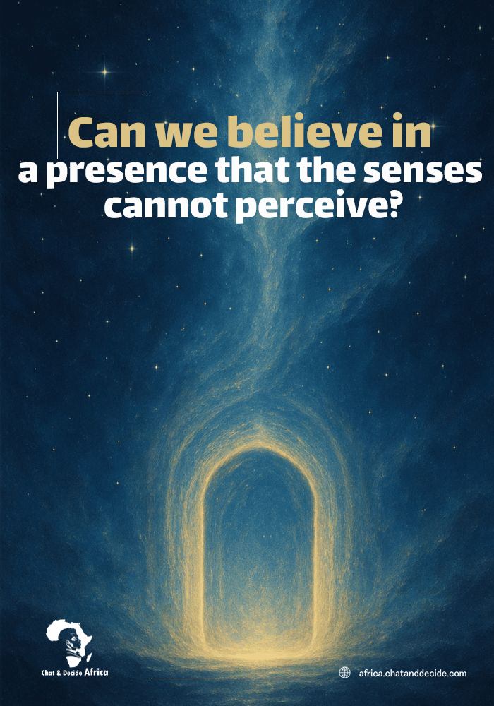 Can we believe in a presence that the senses cannot perceive?