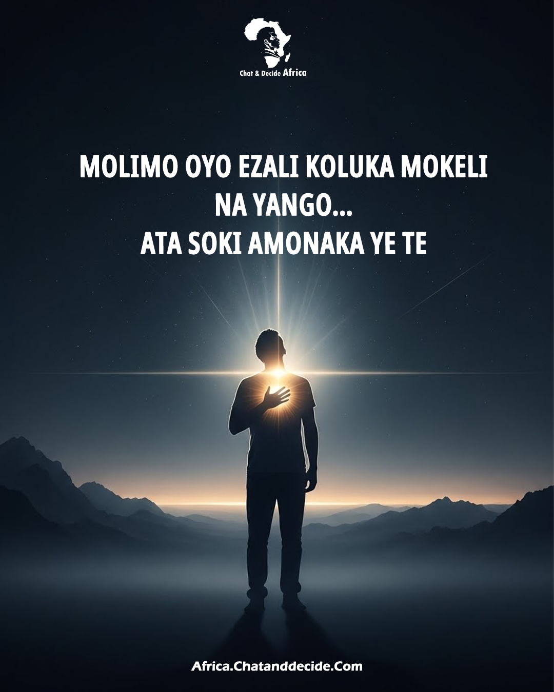 Molimo oyo ezali koluka Mokeli na yango… ata soki amonaka Ye te