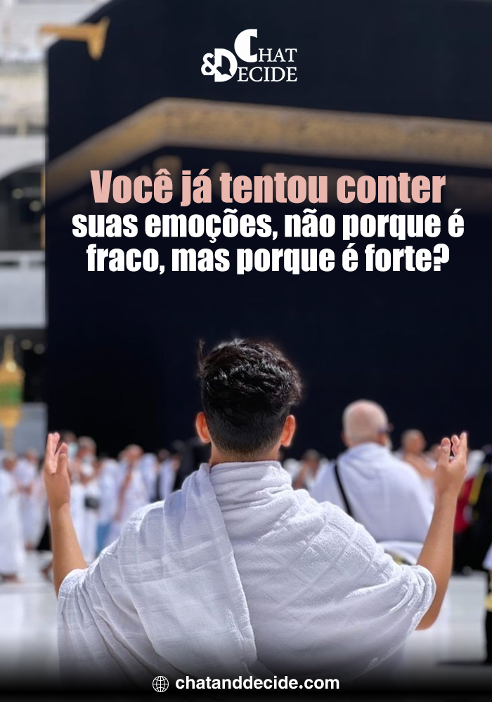 Você já tentou conter suas emoções, não porque é fraco, mas porque é forte?