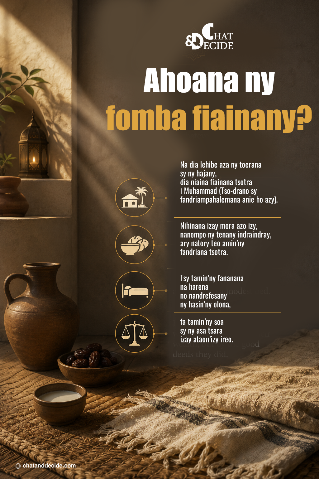 Ahoana ny fomba fiainany?