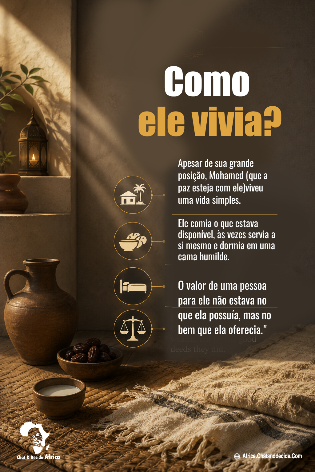 Como ele vivia?