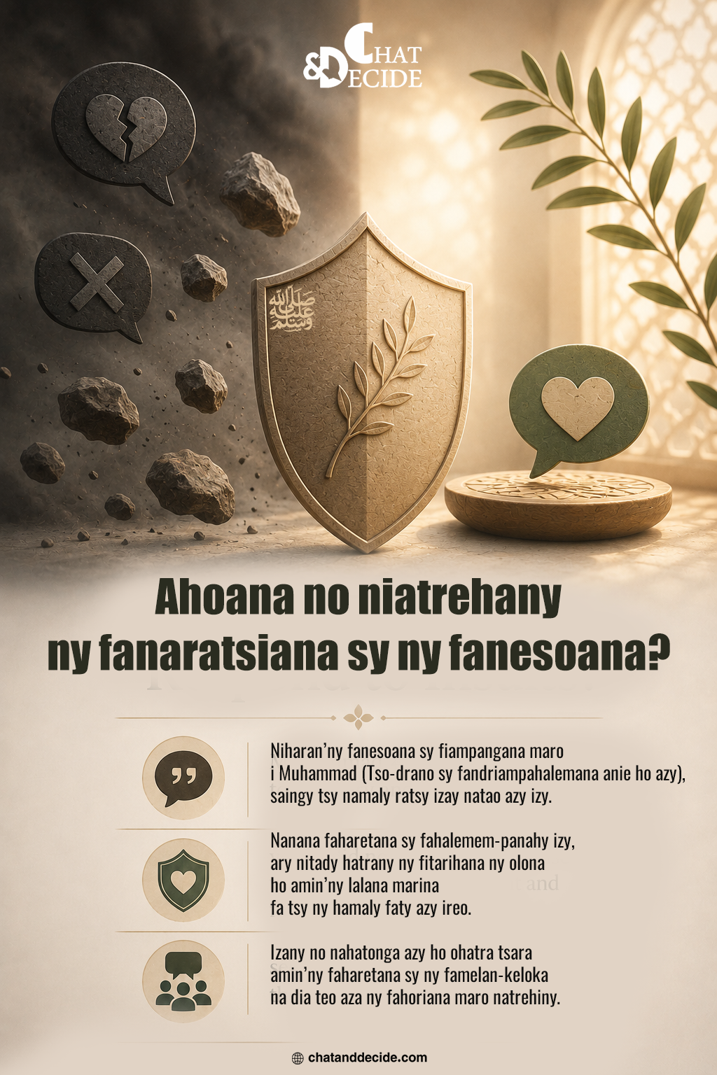 Ahoana no niatrehany ny fanaratsiana sy ny fanesoana ?