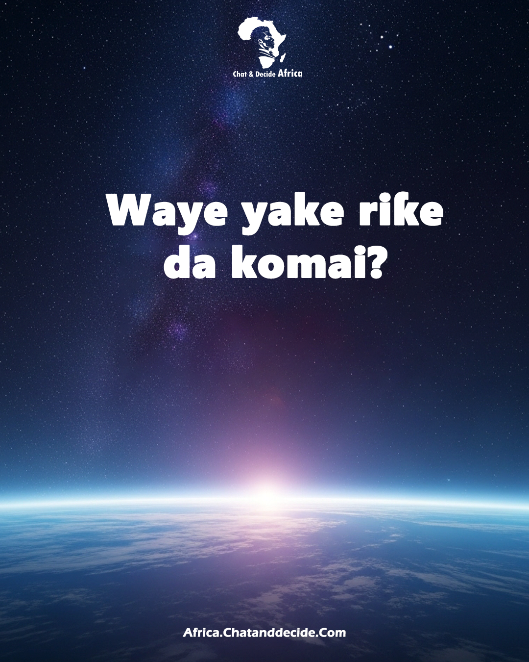 Waye yake riƙe da komai?