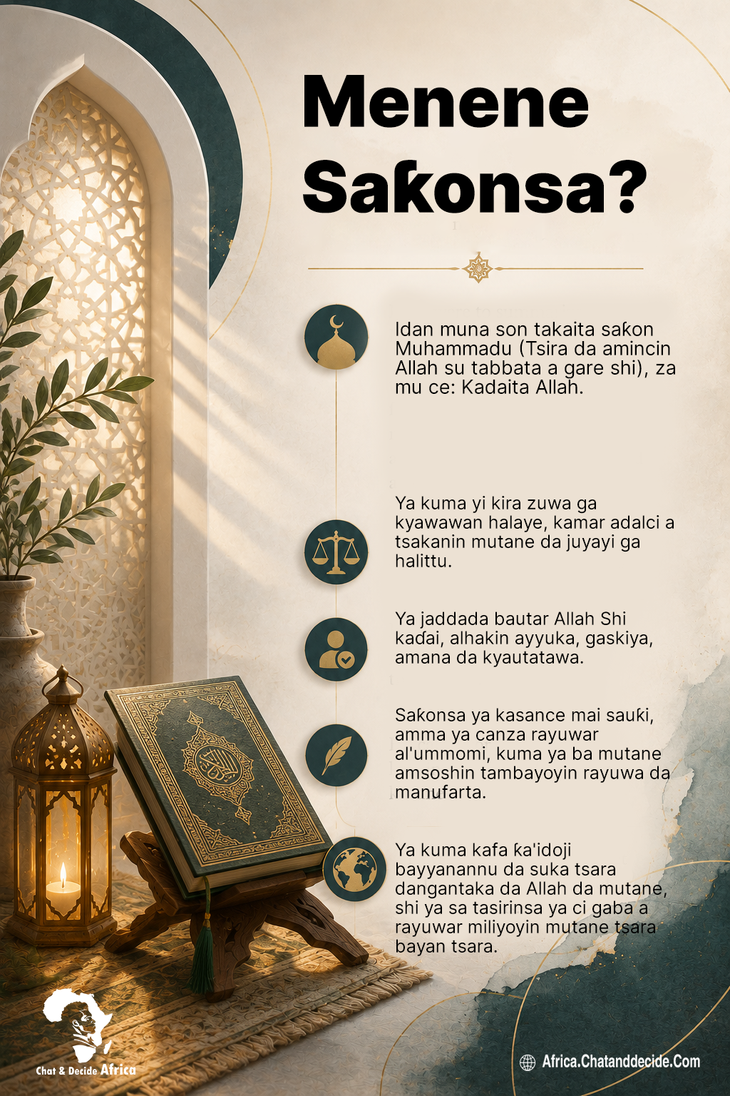 Menene Saƙonsa?